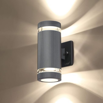 Waterproof Outdoor Sconce Black Bidirectional Light for Entryway Patio Garden Porch E27 Socket IP65 Exterior Fixture for Modern & Traditiona