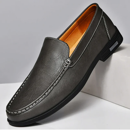 Men's Genuine Leather Loafers Slip-On Dress Shoes for Business Casual Wedding Office Formal Occasions Classic Italian Style Handcrafted