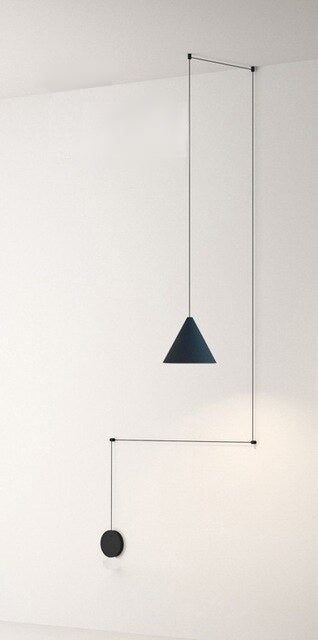 Industrial Hanging Ceiling Light with Adjustable Cord – Black Iron Single-Socket Fixture for Kitchen Island, Dining Room & Bedroom – E27