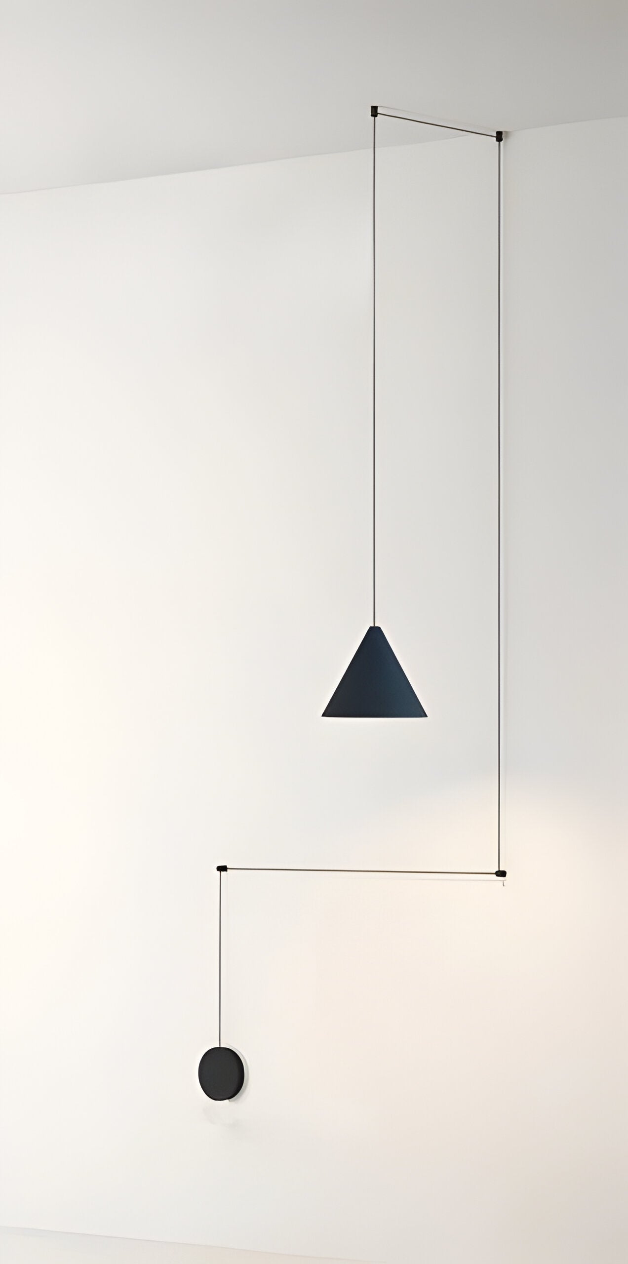 Sleek Silver Pendant Light | Simple Metal Drop Lamp