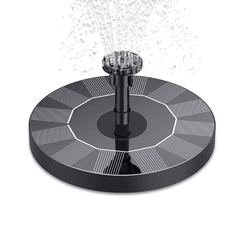 Solar Floating Fountain for Bird Baths, Ponds & Garden Water Features | Outdoor Water Pump for Backyard Decoration | 6 Spray Nozzles