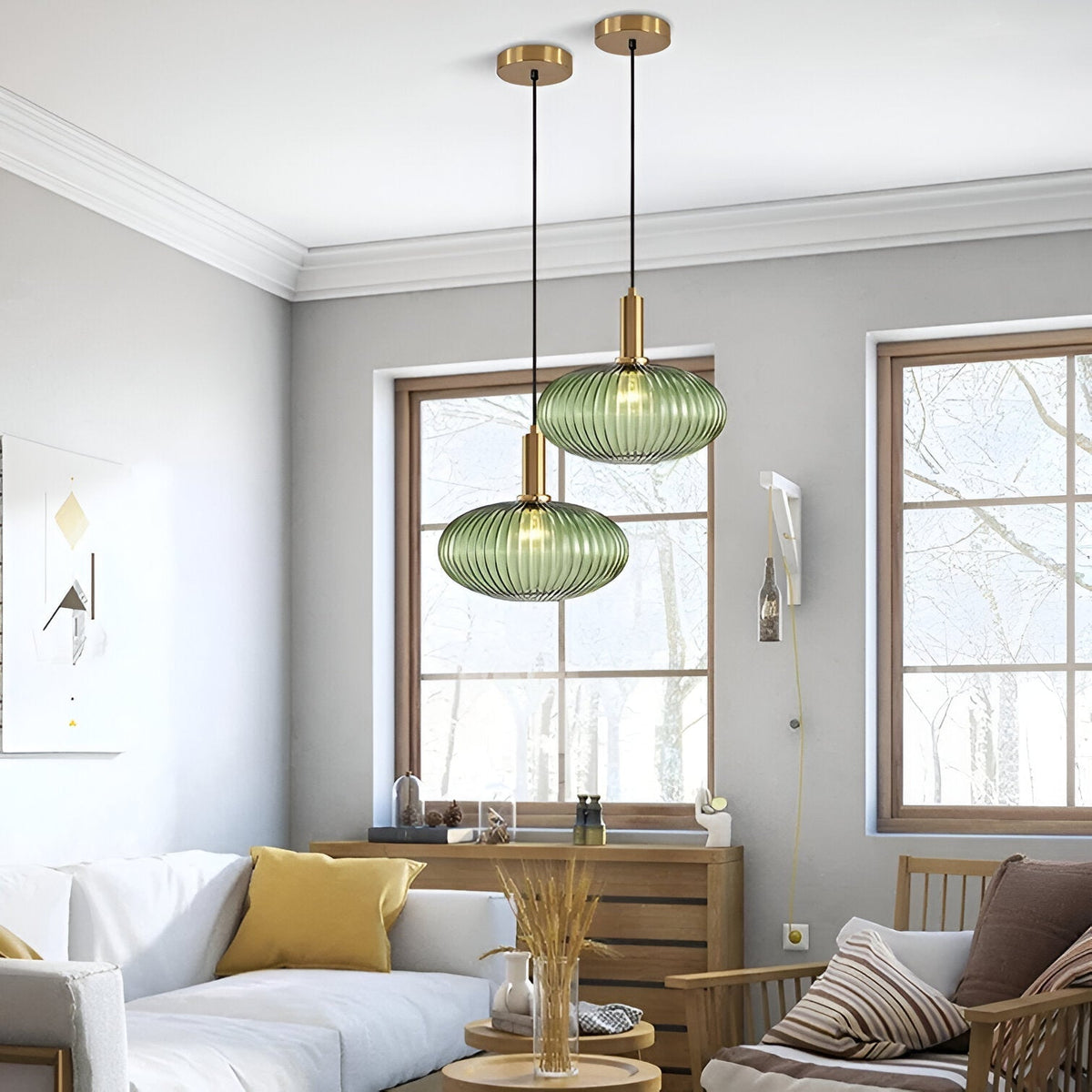Tinted Glass Drop Ceiling Fixture E27 Socket 12 in Shade for Dining Room Kitchen Island Bar Lounge Adjustable Cord Scandinavian Inspired Hom