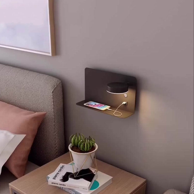 LED Wall Sconce 13 in Iron Acrylic Fixture Bedroom Bedside Hardwired Ambient Lighting Reading Task Lamp Hallway 12W 1200 Lumen Contemporary