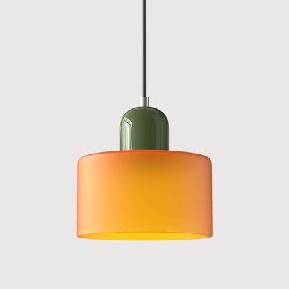 Glass Pendant Light Fixture with Adjustable Cord for Kitchen Island, Dining Room, and Living Room