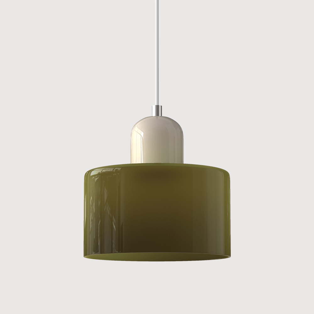 Handwoven Glass Pendant Light Bauhaus Style Indoor Hanging Lamp Adjustable Cable for Dining Room Kitchen Home Office