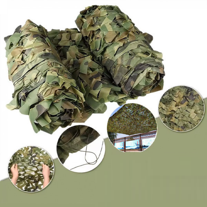 Outdoor Camouflage Netting for Camping, Hunting Blinds & Garden Shade Cover | Lightweight Nylon Camo Net
