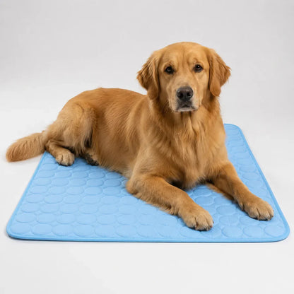 Machine-Washable Cool-Touch Pet Bed Pad for Dogs & Cats – Travel-Ready Foldable Chill Blanket for Summer Heat Relief, 6 Size Options for