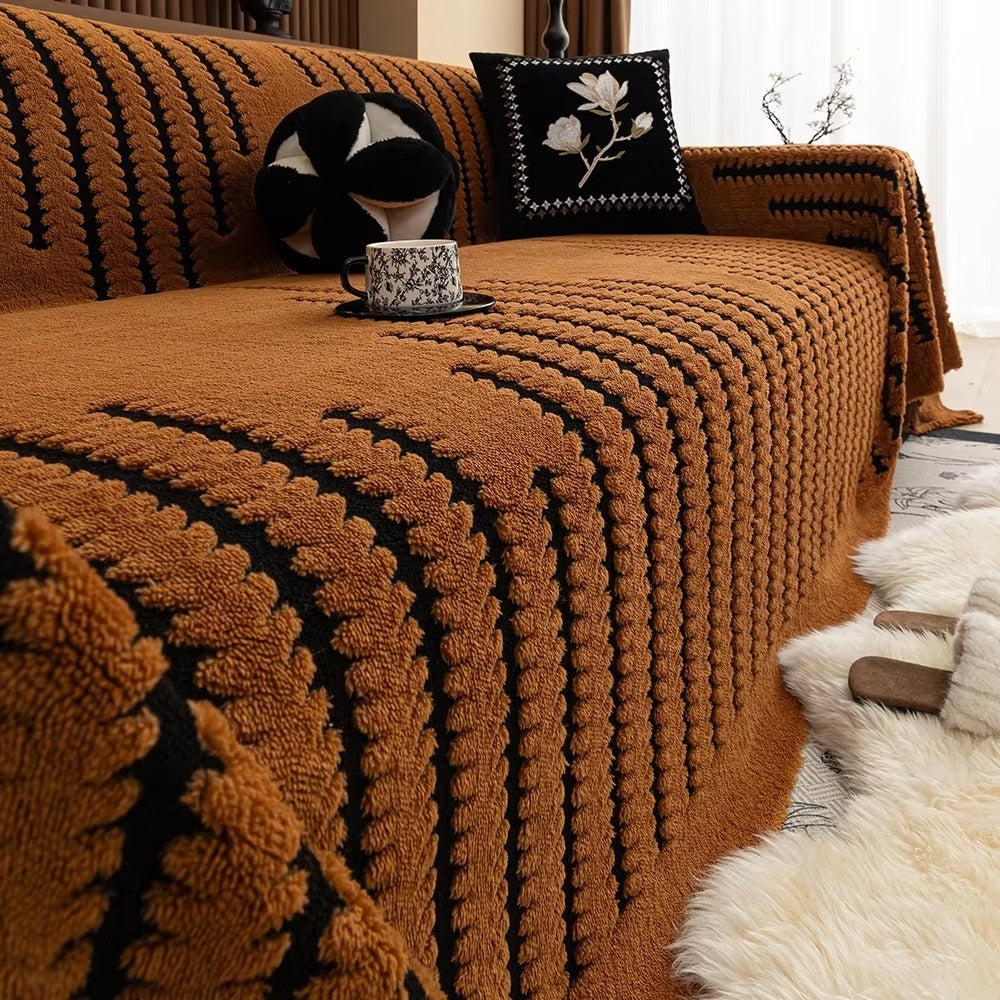 Quilted Microfiber Sofa Slipcover with Non-Slip Backing – Thick Tufted Furniture Protector for Couch & Loveseat, Machine Washable