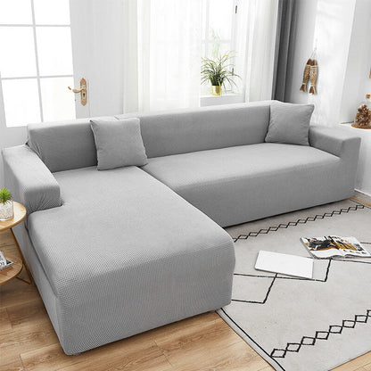 Stretchy Sofa Slipcover with Non-Slip Grip for Living Room – Fits 1 to 4 Seater Couches, Pet-Proof Furniture Protection