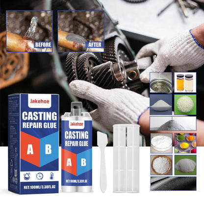 Heavy-Duty Metal Repair Epoxy Putty High-Temperature Resistant Two-Part Steel Adhesive for Automotive Industrial Cast Iron Aluminum DIY Proj