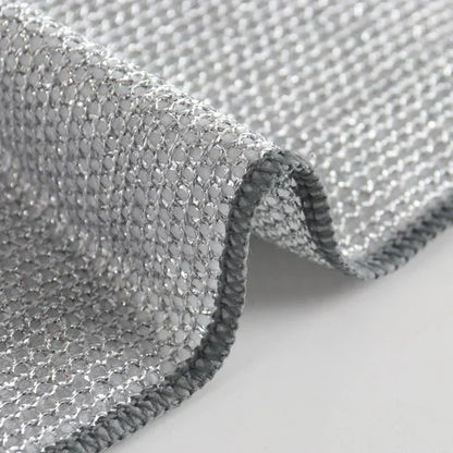 Mesh Scrubbing Cloths Kitchen Dish Cleaning Set Gentle Surface Safe Cookware Scrubber 10-Pack for Pots Pans