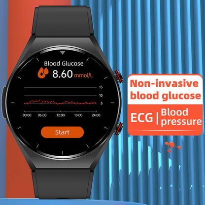 Health Monitoring Smartwatch with ECG, Blood Pressure, Glucose Tracking & Heart Rate Analysis for iOS & Android