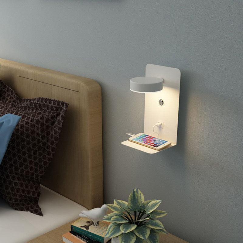 LED Wall Sconce 13 in Iron Acrylic Fixture Bedroom Bedside Hardwired Ambient Lighting Reading Task Lamp Hallway 12W 1200 Lumen Contemporary
