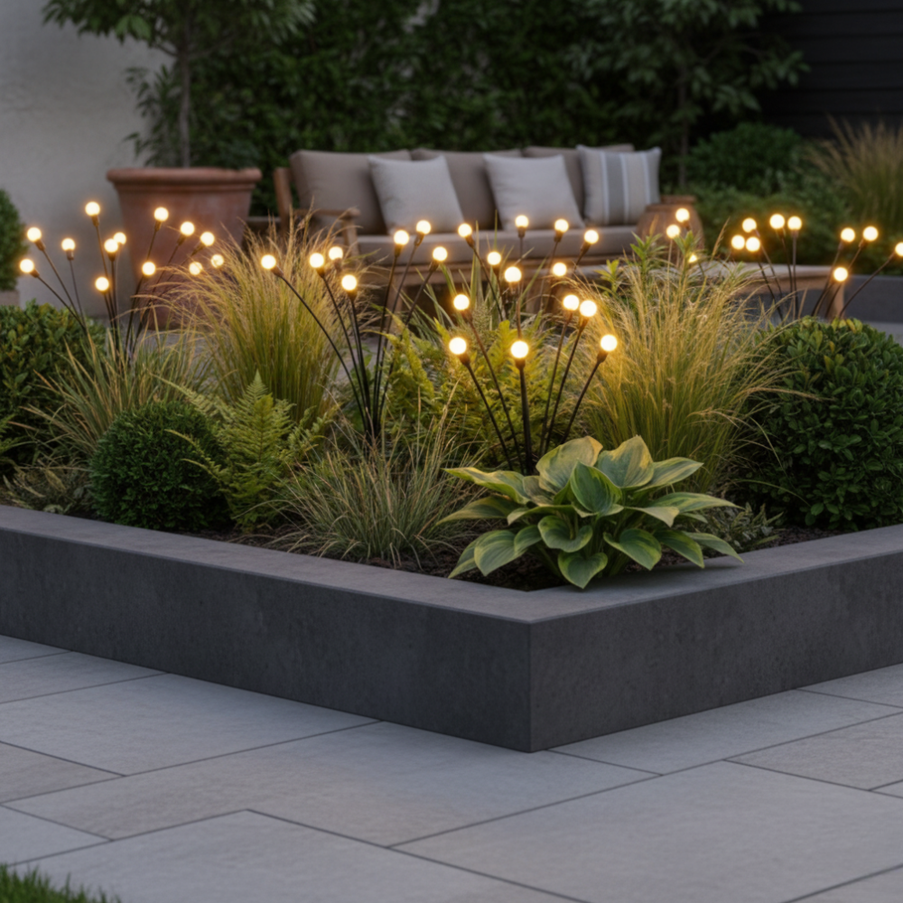 Elegant Solar Firefly Garden Lights | Waterproof Outdoor Lighting with 120 Lumens for Stunning Ambiance