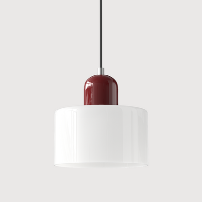 Linear LED Pendant Light White Glass Modern Hanging Fixture for Dining Room Kitchen Island Contemporary Halo Design Adjustable Cable
