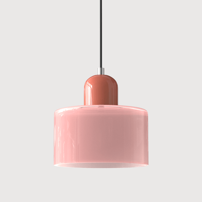 Handwoven Glass Pendant Light Bauhaus Style Indoor Hanging Lamp Adjustable Cable for Dining Room Kitchen Home Office