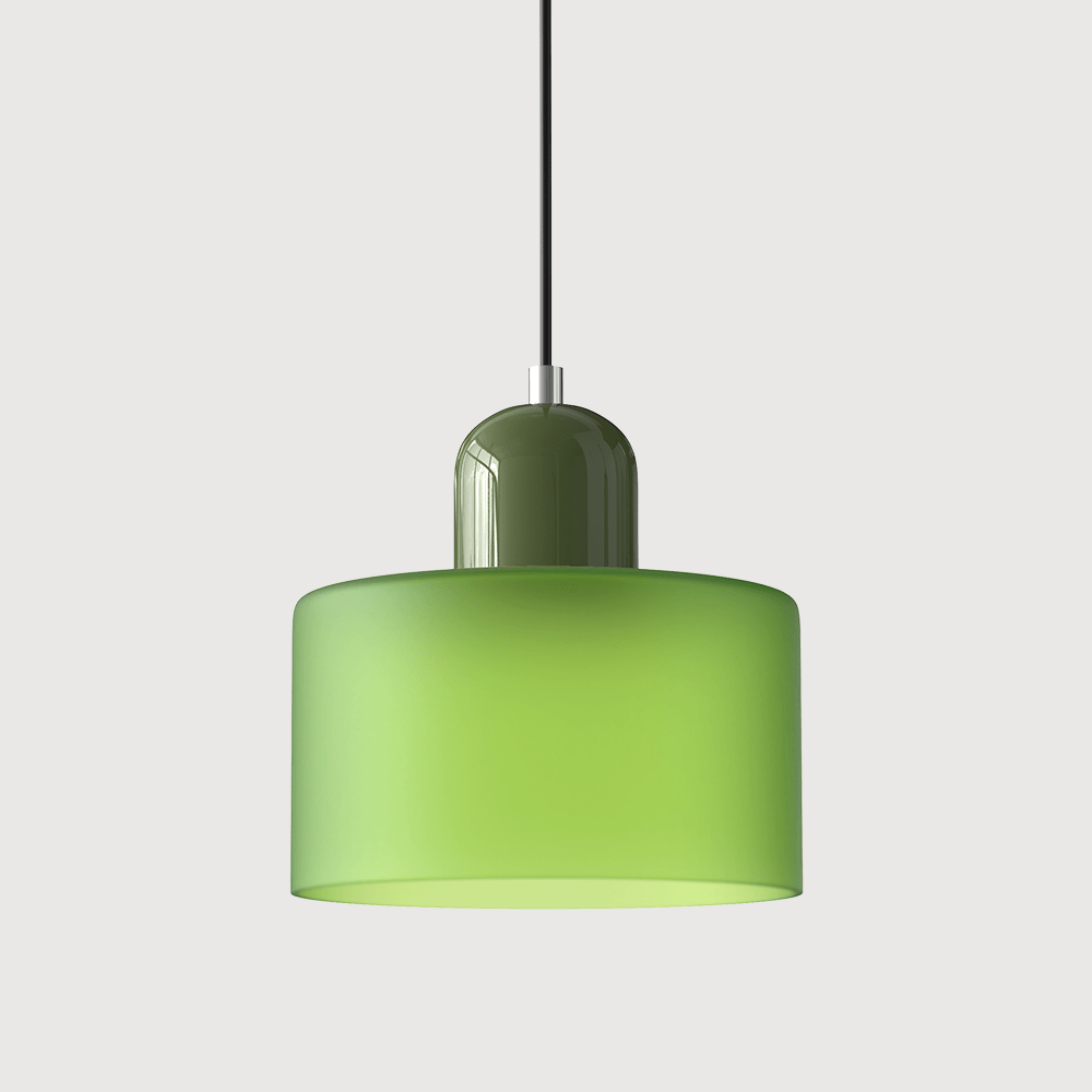 Handwoven Glass Pendant Light Bauhaus Style Indoor Hanging Lamp Adjustable Cable for Dining Room Kitchen Home Office