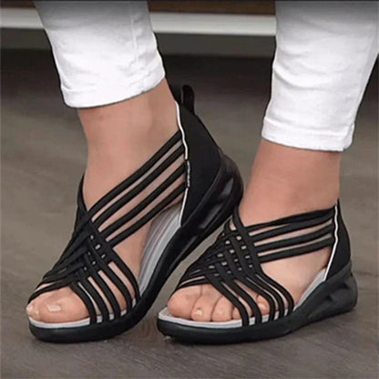 Women's Waterproof Summer Sandals with Arch Support – Slip-Resistant Lightweight Walking Shoes for Beach, Travel & Outdoor Activities