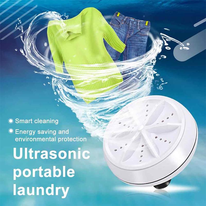 Compact USB-Powered Ultrasonic Cleaning Device for Dishes Glasses Jewelry & Produce 10W 5V Travel-Friendly Bowl Scrubber