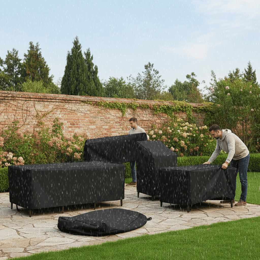 All-Weather Outdoor Furniture Cover - Waterproof UV-Resistant Patio Protection Year-Round
