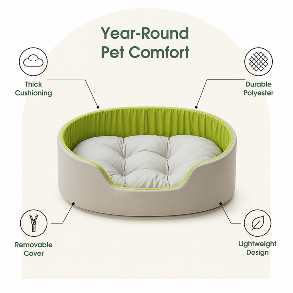 Ortekor Four Seasons Thick Polyester Dog Bed