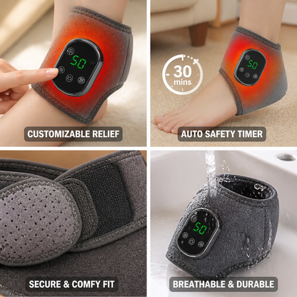Adjustable Infrared Heat & Vibration Ankle & Wrist Massager