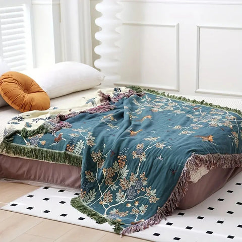 Orion Multi-Layer Blanket - 100% Cotton, Textured Jacquard