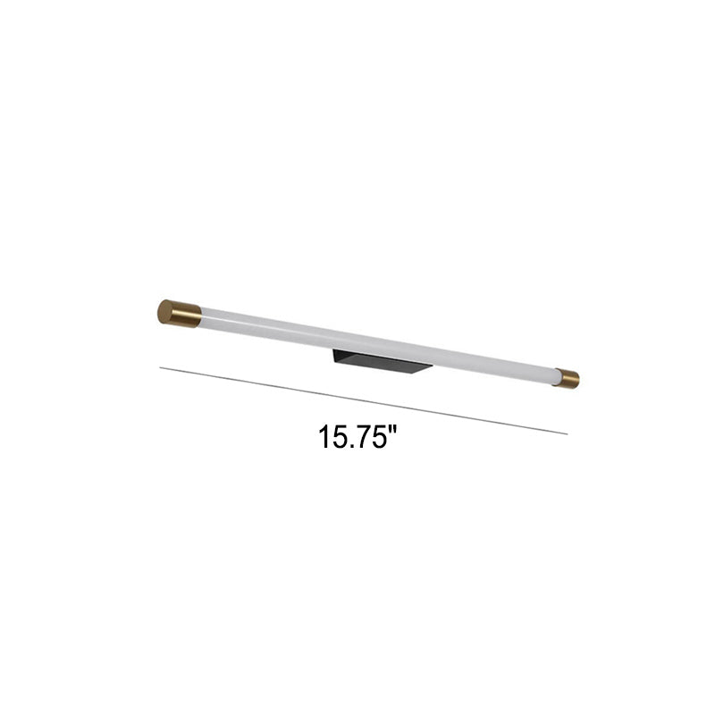 LED Vanity Light Fixture Aluminum 59 in Black Gold Over Mirror Bathroom Bedroom Hallway Linear Bar Sconce Hardwired 120V-240V