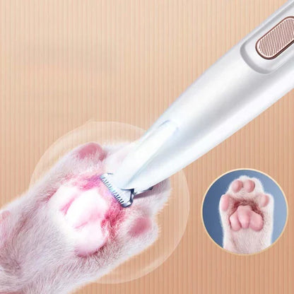 Cordless Pet Grooming Clippers for Dogs and Cats – Rechargeable Electric Trimmer for Paws, Face, Ears & Body – Quiet, Safe Blade Design for