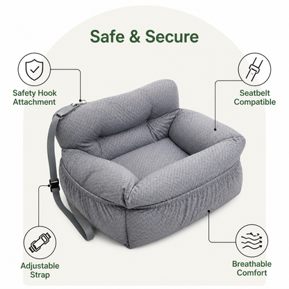 Ortekor Safety Hook & Buckle Dog Car Seat
