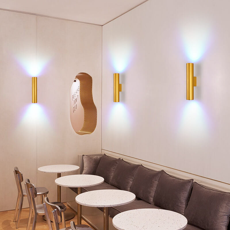 Sleek Aluminum LED Sconce 12-Inch Square Modern Fixture for Bedroom Living Room Study Hallway Task Reading Ambient Indoor Lighting