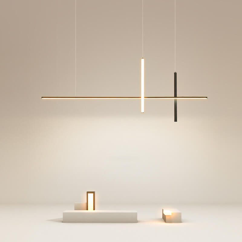 Modern LED Pendant Light with Adjustable Height for Dining Room, Restaurant & Bar | Acrylic Aluminum Fixture with Warm White Illumination