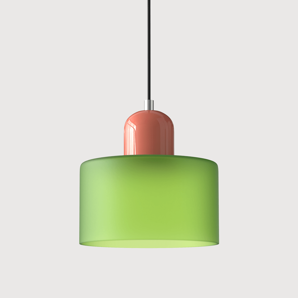 Handwoven Glass Pendant Light Bauhaus Style Indoor Hanging Lamp Adjustable Cable for Dining Room Kitchen Home Office