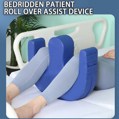 Positioning Wedge Cushion for Bedbound Patients – Caregiver Support Pillow with Handle for Mobility Assistance