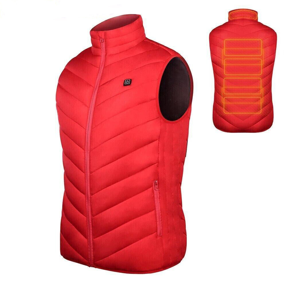 Electric Heated Vest with USB Warming Zones for Men & Women Winter Body Heat Therapy Jacket Soft Shell Thermal Waistcoat with Temperature