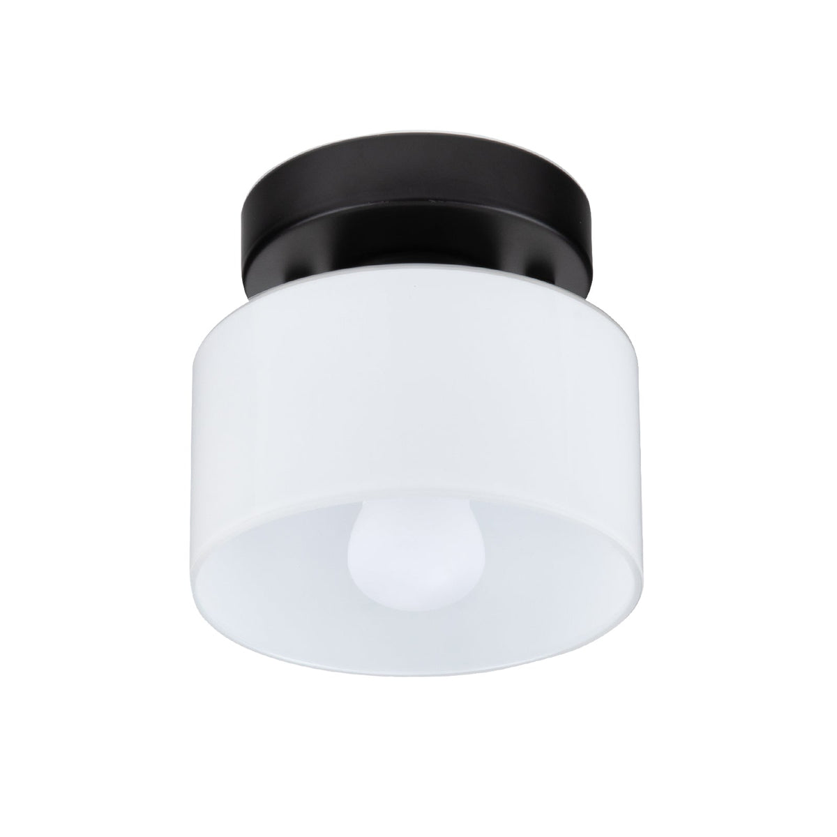 Flush Mount Glass Dome Ceiling Light E26 Socket Amber Globe for Kitchen Entryway Bedroom Low Profile Vintage Style Home Lighting Fixture