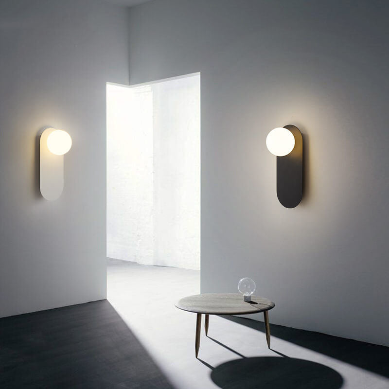 G9 Hardwired Wall Sconce Metal Glass 12 Inch Vertical Fixture Bedroom Hallway Indoor Lighting White Black for Modern Interiors