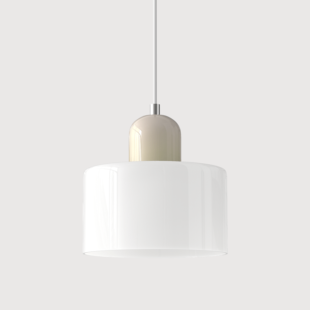 Handwoven Glass Pendant Light Bauhaus Style Indoor Hanging Lamp Adjustable Cable for Dining Room Kitchen Home Office