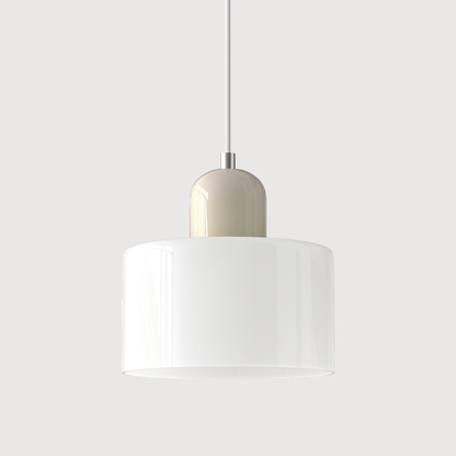 Handwoven Glass Pendant Light Bauhaus Style Indoor Hanging Lamp Adjustable Cable for Dining Room Kitchen Home Office