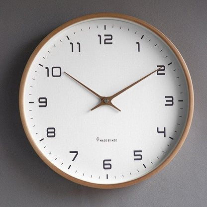 Whisper-Quiet Timepiece 12-Inch Round Face Lightweight Plastic Construction for Bedrooms Offices Kitchens Nurseries Apartment Decor