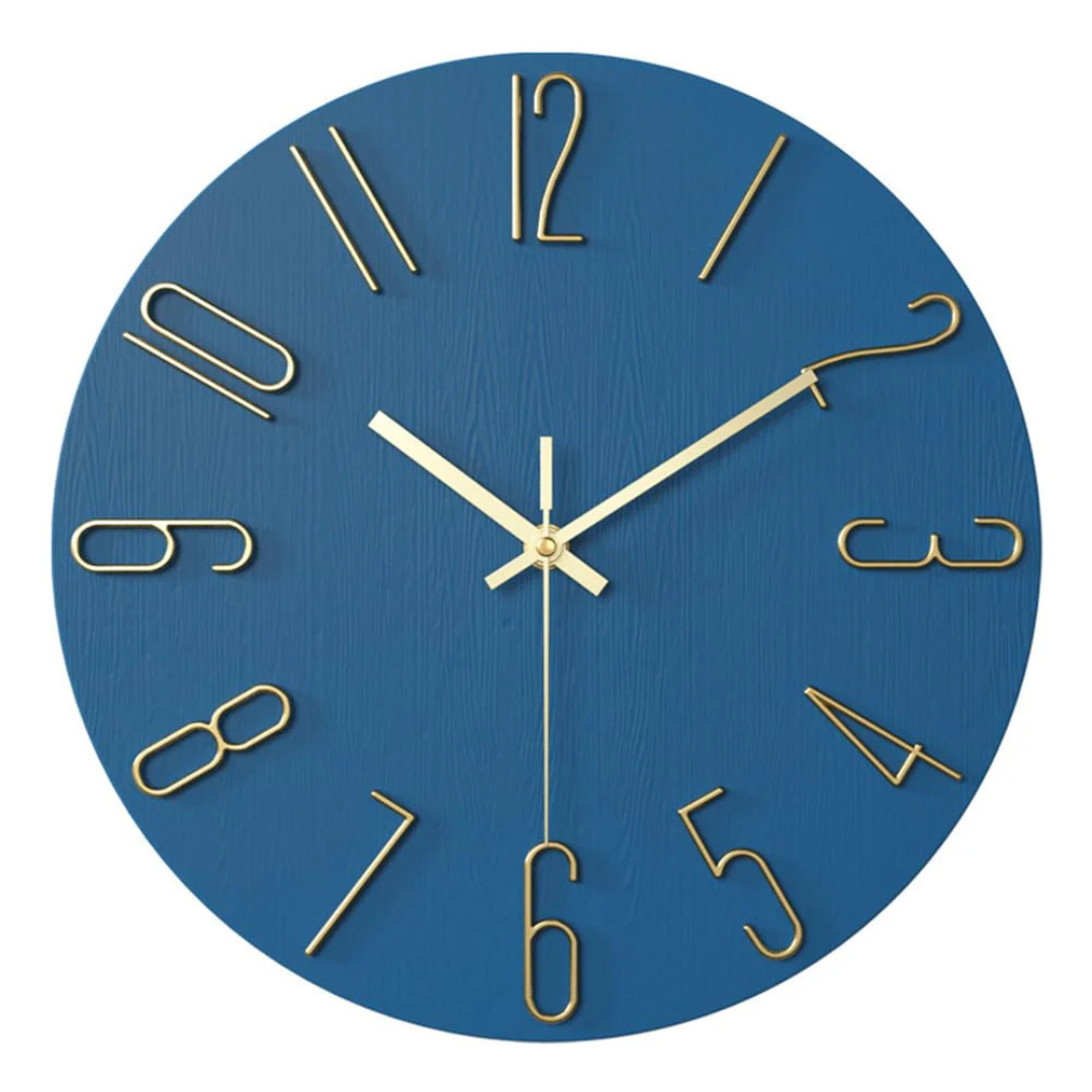 12-Inch Silent Quartz Timepiece for Bedroom & Office – Lightweight Plastic Frame, Battery Operated, Easy Read Display