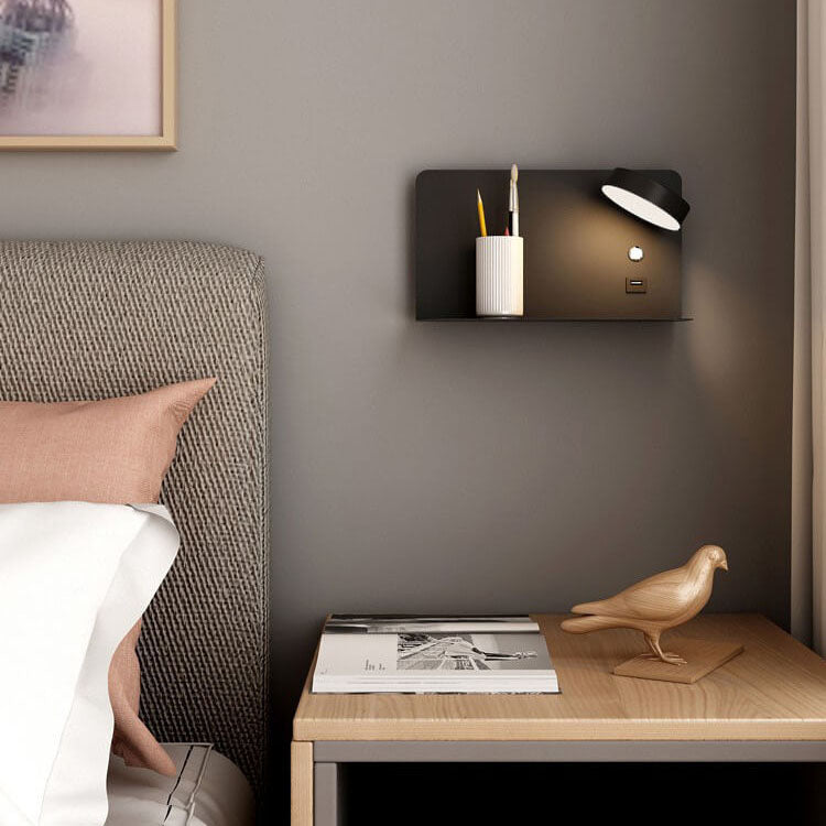 LED Wall Sconce 13 in Iron Acrylic Fixture Bedroom Bedside Hardwired Ambient Lighting Reading Task Lamp Hallway 12W 1200 Lumen Contemporary