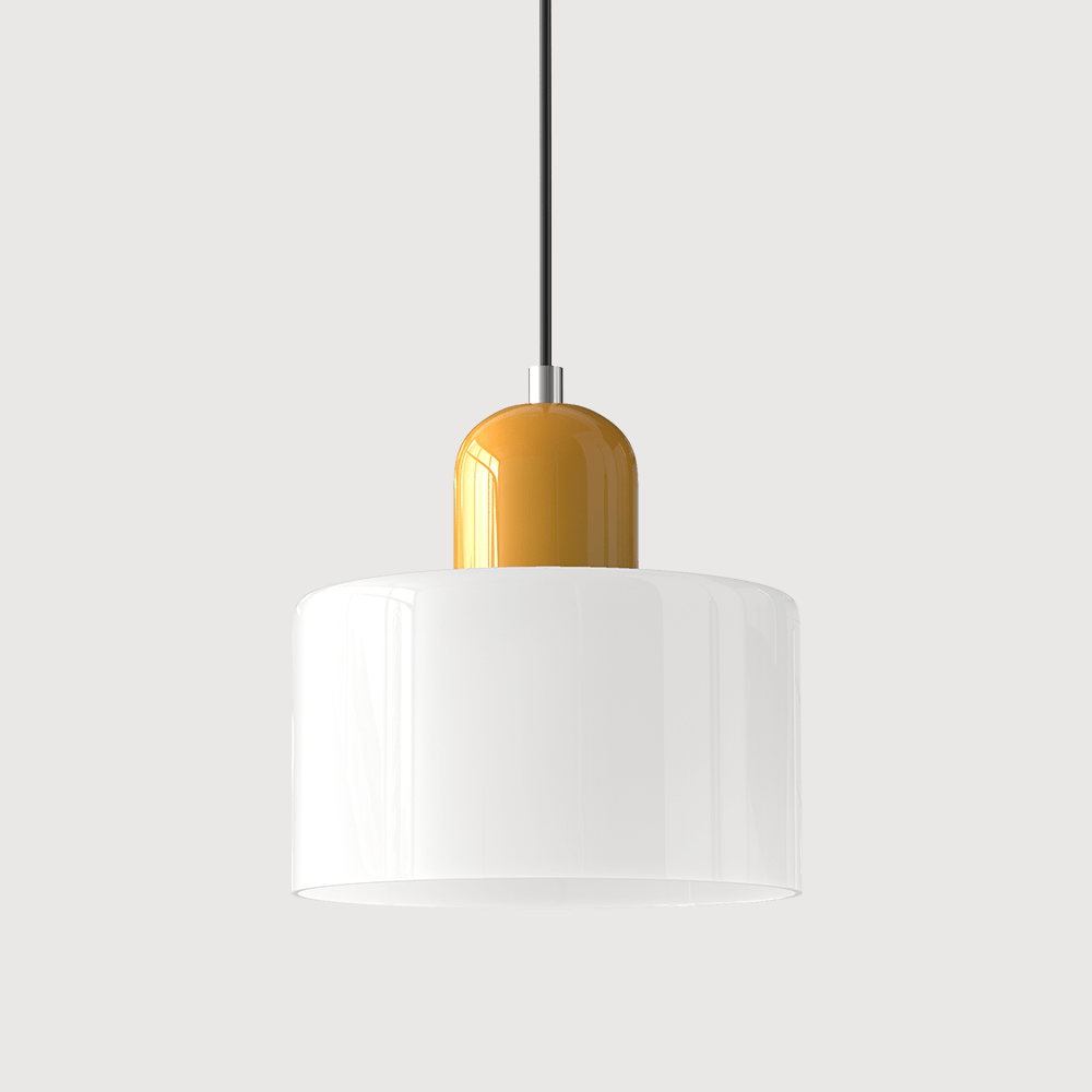 Handwoven Glass Pendant Light Bauhaus Style Indoor Hanging Lamp Adjustable Cable for Dining Room Kitchen Home Office