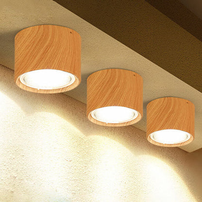 Adjustable Cylinder Spotlight – Surface Mount LED Ceiling Light – Directional Accent Fixture for Living Room, Hallway & Kitchen – Modern