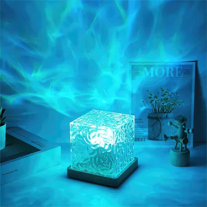Aurora Projection Night Light - 16-Color LED Mood Lamp with Remote Control and Timer