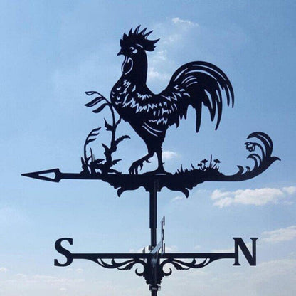 Decorative Weather Vane for Yard – Stainless Steel Wind Direction Indicator, Weatherproof Garden Accent