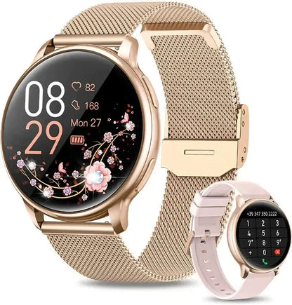 Women's Smartwatch with Heart Rate Monitor, Sleep Tracker & Call Notifications for Fitness & Daily Activity Tracking