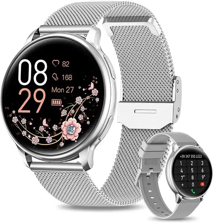 Women's Smartwatch with Heart Rate Monitor, Sleep Tracker & Call Notifications for Fitness & Daily Activity Tracking