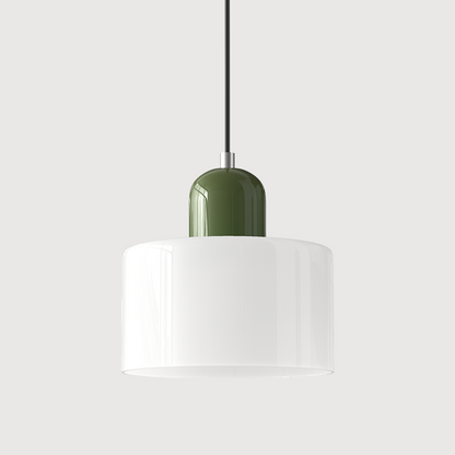 Linear LED Pendant Light White Glass Modern Hanging Fixture for Dining Room Kitchen Island Contemporary Halo Design Adjustable Cable