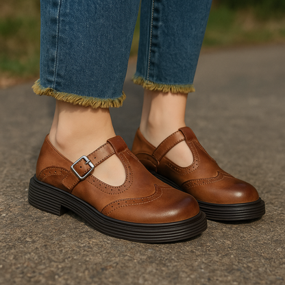 Women's Vegan Leather Flats – Breathable Slip-On Shoes for Summer & Spring, Lightweight Comfort Walking Shoes